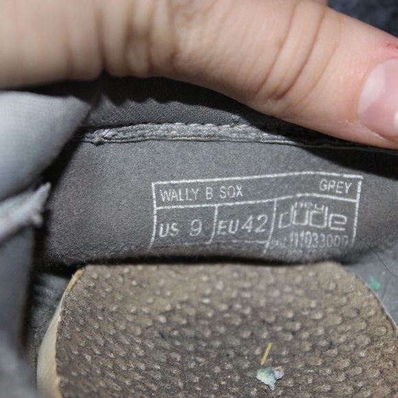 Wally B Sox Size 9 Hey dudes - Picture 3 of 5